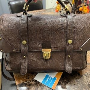 orYANY leather messenger bag
